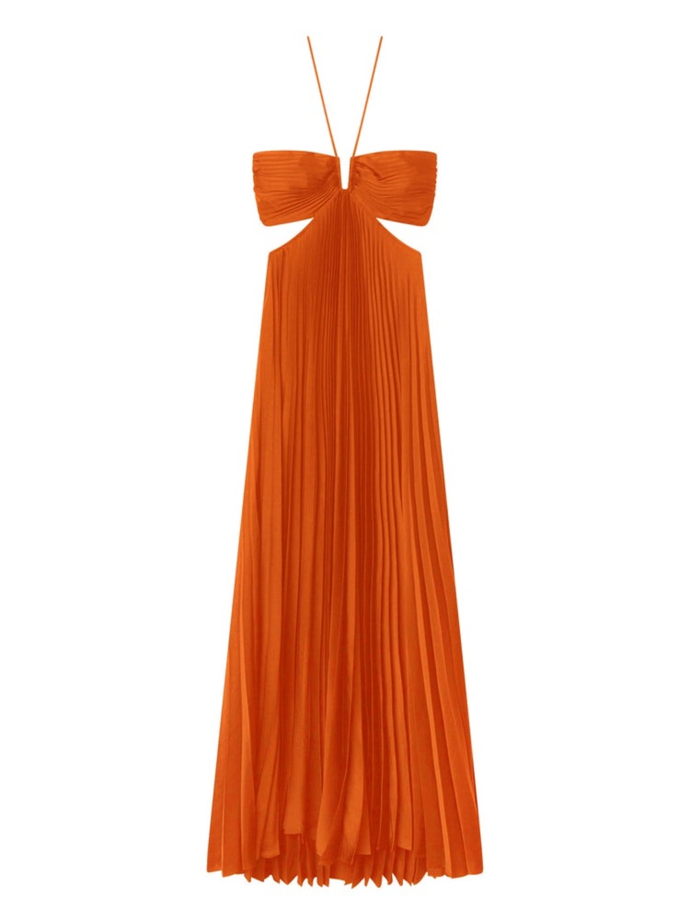 A.L.C. Moira Satin Pleated Maxi Dress $ 796 NEW without tag - Picture 4 of 6